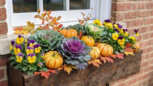 fall window box ideas
