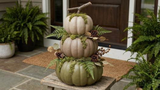 pumpkin stack ideas dollar store