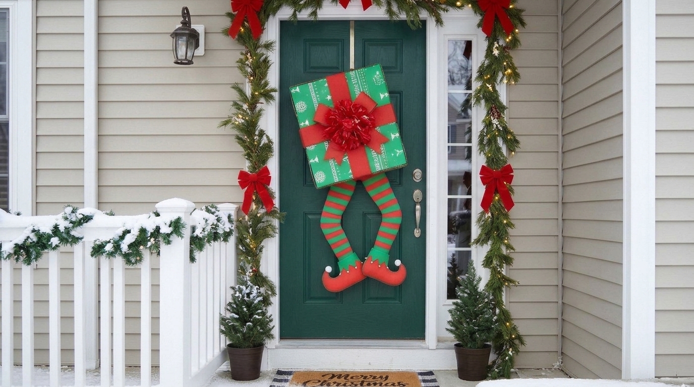 DIY Christmas Door Decorations