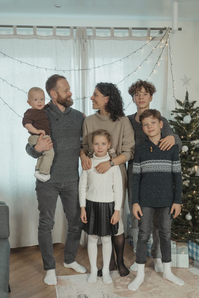 Cozy Photos Beside the Christmas Tree