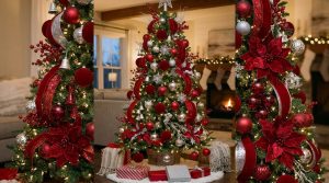 red christmas tree ideas