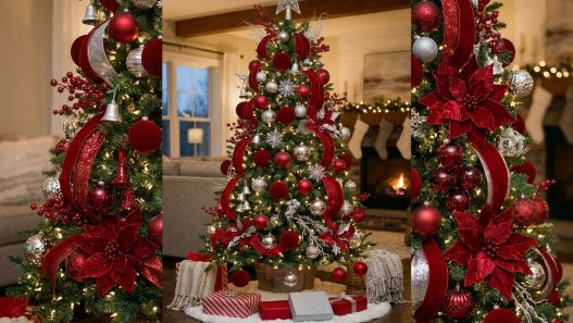 red christmas tree ideas