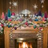 retro christmas mantel ideas